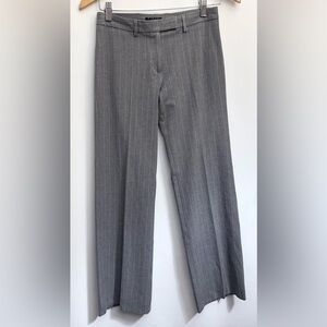SISLEY Made Italy Pants Trousers EU38 28x29” Pinstripe Flat Front Straight EUC